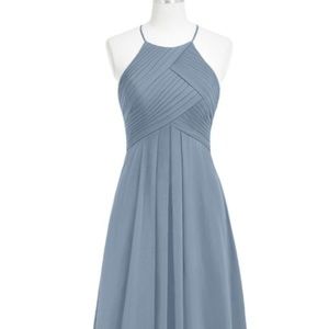 Azazie Bridesmaid dress - Dusty Blue - Size 6